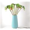 JOSON 6 fiori artificiali di giglio di Anthurium da 68,6 cm, fiori permanenti per la decorazione della casa, bouquet e foglie verdi, decorazione per matrimoni e festival (verde)