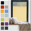 PLISART Tenda Plissettata Klemmfix Adesiva Senza Fori, 65 x 200 cm, Giallo, Tessuto Perlato, Montaggio a Clip sullo Stipite della Finestra, Protezione Solare e Privacy, Kit di Montaggio Incluso