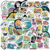 SANYUANHE 100 Adesivi teschi hawaiani,Adesivi stile graffiti per surfisti,SANYUANHE Sticker surf estivo per bottiglie d'acqua,valigie,biciclette,automobili,tablet