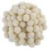 AERZETIX - C60470 - Set di 100 pompon Ø13mm - colore bianco sporco - in tessile - ghirlande personalizzazione hobby creativo merceria decorazione cucito abbigliamento ricamo