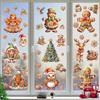 Vordpe 50 pezzi Adesivi per finestre di Natale autoadesivi, decorazione per finestre con fiocchi di neve per vetri, PVC decorazione natalizia per finestre invernali per la decorazione di Natale (E)