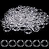 Mozeat Lens Anelli per tenda, 100 pezzi, anelli per tende romane trasparenti, anelli per tende in plastica (esterno 13 mm, diametro interno 8 mm)