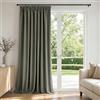 Deconovo Tenda Oscurante per Interni con Fettuccia - 3 Modi di Montaggio, Tessuto Termico Morbido per Camera da Letto e Soggiorno, Certificato OEKO-TEX, 1 Pannello 140x245 cm, Grigio Oliva