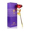 ALLOMN Rosa, Fiori Artificiali, Rosa Placcata Oro 24 Carati con Confezione Regalo Miglior Regalo per San Valentino Festa Della Mamma Compleanno di Natale (Rosso)