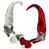 com-four® Sgabello con bordo premium - grandi gnomi in XXL per decorazioni natalizie, figura invernale fatta a mano come oggetto decorativo per davanzali e caminetti - figure da collezione
