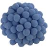 AERZETIX - C60466 - Set di 100 pompon Ø20mm - colore blu bambino - in tessile - ghirlande personalizzazione hobby creativo merceria decorazione cucito abbigliamento ricamo