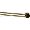 Bisk 00402 - Deco Porta Asciugamano movibile in Ottone Antico, 48 x 7,5 x 7,5 cm