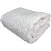 Tata Home Coperta Plaid Matrimoniale Morbida Coperta Pile Super Calda Invernale Plaid Divano Tessuto Flanella Elegante Misura 200x230 cm Mod. ZigZag Colore Panna