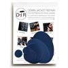 DJR Kit di Riparazione per Piumino (Adesivo), 19 Colori, Blu Scuro