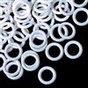 Boao 100 Pezzi Anelli per Tende Romani Ceichi, Anelli in Plastica a Forma di O per Sfumature Romane (Bianco, 16 mm)