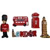 Polar Star Magneti da frigorifero in poliresina con marchio di terra londinese, ideali per amici e familiari, dipinti a mano, 5 pezzi