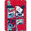 arlis Coperta in pile con punto a trecce per Natale 100 x 140 cm (punto a scacchiera - D)