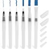 Annlpoy 6 pezzi pennelli con serbatoio Acquerello con Serbatoio Riempibile, matite per acquerello Pennelli professionali in nylon, dimensioni 15,5 cm, per dipingere in viaggio, leggeri e resistenti