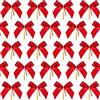 Sumind 48 Fiocchi Rossi Albero di Natale in 3 Dimensioni | Fiocchi in Nastro, Per Confezione Regalo, Decorazione Natalizia, Corona di Natale