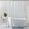 Helweet Tenda Vasca da Bagno Antimuffa, Tenda Doccia Antimuffa, Tende da Doccia, Con 12 Ganci in Plastica, Impermeabile e Lavabile, rasparente per Doccia, Adatta a Famiglie, Hotel, 180 X 200cm
