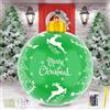 HUIKUANGEU Palla di Natale Gonfiabile Gigante Con Luce LED 60cm - Extra Grande Decorazione per Esterno, Cortile - Illuminazione per Festività