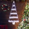 Geemoo Luci Decorazioni Natalizie con 81 cm LED Albero di Natale, Luci Natale a Batteria con, Orpelli, Timer, 8 Modalità, Luci Addobbi Natale Interno ed Esterno per Finestre, Porta, Regalo (Bianco)