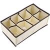 FTVOGUE - Contenitore pieghevole, resistente, con divisori, per reggiseni, biancheria intima e calzini, Consistenza (8 Grids)