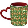 My Custom Style Tazza Cuore Manico Rosso#Natale-Texture14#325ml