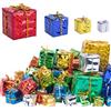 LUYANFX Mini Scatole Regalo Natalizie, 60 Pezzi Mini Confezione Regalo di Natale, Scatoline Natalizie Piccole, Ciondoli Decorativi Natalizi, Addobbi Natalizi Colorate, Ornamenti per Albero di Natale (A)