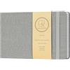 Vienrose Diari Acquerello, Quaderni Da Schizzi, Carta Di Cotone, Pressato A Freddo, Quaderno Acquerello Adatto Per Tecniche E Media Misti 21x14 cm 1 Confezione Grigio