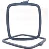 Nurge Telaio da ricamo quadrato, in plastica, per punto croce, per ricamo e ricamo, regolabile, colore antracite, numero 4 (grande)