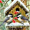 Bimkole 5D Diamond Painting Kit Completo Fai da Te Nido Di Uccelli Inverno, Animale Pittura Diamante Punto Croce Strass Arte E Creazione Di Mosaico Decorazione Murale Artigianale 30X30 cm