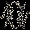 CRASPIRE 2 Pz Plum Blossom Applique Fiore Argento Toppe Ricamate Applique Adesivo in Tessuto su Coperte Toppe in Stoffa Accessori Costume per Cucito Riparazione Decorazione Artigianale Ricamata