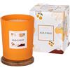 AVA & MAY Sicilia Candela profumata (180g) - Vasetto di vetro con candela vegana dal profumo fruttato di miele, magnolia e arancia - Candele fatte a mano estive
