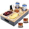 Collazoey Snackbox da Divano, con Contenitori per Snack in Acciaio Inox, con Coperchio Rimovibile, Vassoio da Divano, Supporto per Divano per Soggiorno, Camera da Letto, Giardino, Campeggio