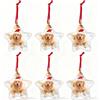 VALICLUD 6 Pezzi Palle di Natale Foto Decorazioni Natalizie Trasparenti Sfere Ornamentali in Plastica per Fai-da-Te e Decorazione Pendenti Natalizi Trasparenti Ornamenti Natalizi 9×8,5cm