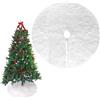 YUYWWAN Copri Base Albero di Natale Piccolo, 38 cm Copri Sotto Albero di Natalizio, Telo Copri Piedi Alberi di Natale, Tappeto Rotondo albero Piccola, per Mini Alberi Christmas Decorazione (Bianco-B)