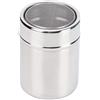 HERCHR Setaccio in acciaio inox per farina, Agitatore per Zucchero in Polvere con Coperchio, Agitatore per Cappuccino, Per Spezie, cacao, 2,4x3,2 pollici