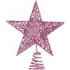 NUOGUAYI Stella puntale per albero di Natale, Puntale per Albero di Natale, Glitter Albero Topper, Topper e Decorazione Natalizia (B)