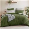 Aisbo copripiumino 240x260 copripiumino reversibile verde oliva/beige
