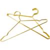 Arekuaei Set di 20 grucce in filo metallico lucido per camicia (dorato)