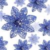 WILLBOND 36 fiori di stella di Natale glitterati per matrimonio, albero di Natale, Capodanno, ornamenti (blu navy)