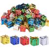 LUYANFX Mini Scatole Regalo Natalizie, 60 Pezzi Mini Confezione Regalo di Natale, Scatoline Natalizie Piccole, Ciondoli Decorativi Natalizi, Addobbi Natalizi Colorate, Ornamenti per Albero di Natale (C)
