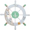 GATHINESS Decorazione da Ornamento Mare da Appendere Costiero Timone in Legno Accessorio Leggero per Casa a Tema Marino
