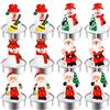 BBTO 12 Pezzi Candele di Natale Tealight Candele del Pupazzo di Neve Delicate di Babbo Natale Fatte a Mano Candele Pupazzo di Neve Candele Decorazione di Natale per Festa Nuziale Ufficio Domestico