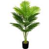 AIVORIUY Piante Finte da Interno con Vaso, Alberi Artificiali Piante Artificiale Grandi Decorazioni Esterno Salotto Balcone Camera da Letto Aesthetic Room Decor Giardino (80cm Palmo Alto Grande)