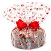 MAQA Buste Trasparenti Natale per Panettone e Pandoro Sacchetti Alimentari PP con Motivi Natalizi, Resistenti e Igienici per Dolci, Regali e Confezioni Professionali Made in Italy (20, 40x60 cm)