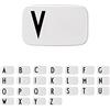 Design Letters Lunch Box, Plastica, Bianco/Nero, 18 cm