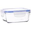 Borgonovo Contenitore Box Igloo per Alimenti Rettangolare Chiusura Ermetica in PVC 14 Cm