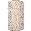 jijAcraft 328 piedi spago cotone naturale 2mm Filo di Cotone Dorato Corda Cotone con filo dorato perfetto per Confezione Regalo Fai da Te Artigianato
