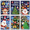 Moxled Adesivi Natalizi per Finestre, 162 Vetrofanie Natalizie con Fiocchi di Neve Renne Babbo Natale, Riutilizzabili Adesivo Statico PVC Adesivi per Decorazioni Natalizie Vetrine Porte Vetro Casa