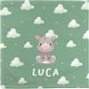 LolaPix Tovaglioli di stoffa per bambino scuola. Tovagliolo personalizzato con nome. 50% cotone. Regali personalizzati.