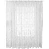 HERCHR 100×200cm Tende decorative stampate con argentate piume, Tende semitrasparenti ricamate per camera da letto e soggiorno con passante per asta