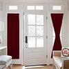 LINFKY Tenda Per Porta Oscurante - Privacy Per Finestra Isolata Termicamente Per Soggiorno Tenda Per Porta Scorrevole In Vetro Francese Con Tieback 1 Pannello (Vino Rosso,64 x 182 cm, 1 pannello)