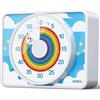 VOCOO Timer Visivo per Bambini per Classe- 60 Min Conteggio Silenzioso, Magnete Forte per Classe, Strumento Gestione Tempo per Scuola/Cucina, Si Attacca al Frigorifero, Batterie Incluse(Bianco)